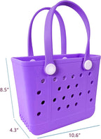 Lightweight Extra large Rubber Beach Bag Small mini Tote Bag for Gym Waterproof medium Open Handbag for Pool Sports