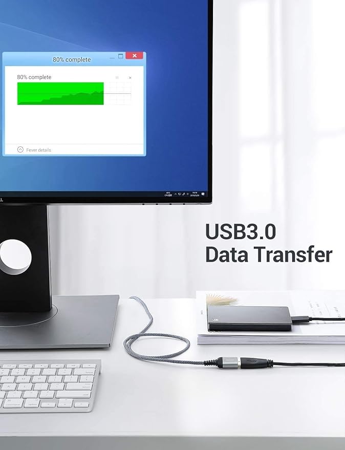 AINOPE USB Extension Cable,USB Extender,USB 3.0 Extension Cable, Male to Female Cord High Data Transfer Compatible with Webcam,Keyboard,Flash Drive,Hard Drive,Printer,3.3FT,Grey
