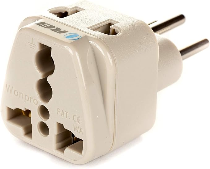 OREI US to Switzerland, Liechtenstein (Type J) Travel Adapter Plug - 2 in 1 - CE Certified - RoHS Compliant - 4 Pack - White Color (DB-11A-4PK)