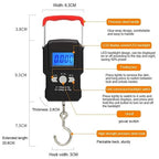 Luggage Weight Scale, Portable Hanging Hook Scale 50Kg LCD Digital Display Handheld Mini Electronic Weighting Scale Fishing Travel Luggage Scale,for Travel