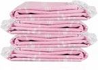 Cotton Turkish Beach Towel with Towels Oversized 36"x72" Pool Absorbent Extra Large Quick Dry Sand Travel Towel (Peony Plush, 4 Pack)