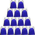 Grneric Drawstring Bags Bulk 14 Pcs Drawstring Backpack Bulk Cinch Bag Sackpack for Men Women Gym (Navy Blue)