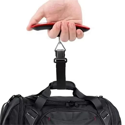 Luggage Weight Scale, 2pcs Digital Luggage Scale Hand Luggage Electronic Scale Portable Electronic Scale for Travelers Handheld Scale 110 Lbs,for Travel(Gold)