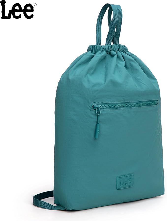 Lee Drawstring Backpack Bag Lightweight Small Gym Swim Beach Bag Water Resistant Sports Sackpack for Men Women, LEE48-002TQ