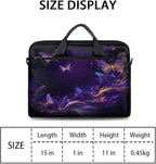 Laptop Shoulder Bag for Women Men, Waterproof Computer Case Messenger Bag Briefcase for Business Office Travel