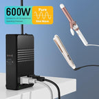 HYTED 600W 220V to 110V Voltage Converter, Voltage Converter US to Europe International Travel with 48W GaN USB Charger, Power Any American Appliances Overseas Like Hair Straightener, Curling Irons