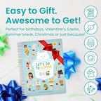 Let’s Go to School 500+ Sticker Book by Cupkin Fun Toddler Travel Activity Coloring and Sticker Book, Road Trip Essentials, 12 Coloring Pages 12 Side by Side Scenes for Ages 2–8 Years