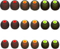 Silicone Replacement Earbud Covers Fit Most in-Ear Earbuds(Inner Hole 3.8mm -5.1mm) Headphone Ear Tips 9 Pairs S M L