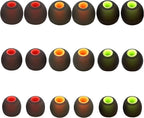 Silicone Replacement Earbud Covers Fit Most in-Ear Earbuds(Inner Hole 3.8mm -5.1mm) Headphone Ear Tips 9 Pairs S M L