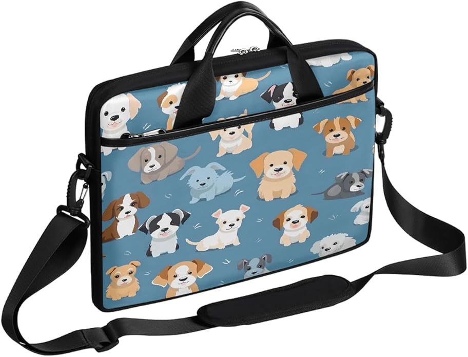 Laptop Shoulder Bag for Women Men, Waterproof Computer Case Messenger Bag Briefcase for Business Office Travel
