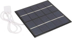 Akozon 1.2W 5V Portable Solar Panel Charger for Phones & 3.7V Batteries – Lightweight Polycrystalline Silicon Power Bank Solution