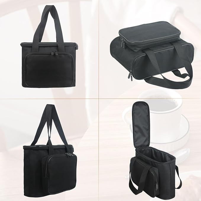 Carrying Bag for Keurig K-Mini Mate Single Serve Coffee Maker, Portable Single Serve Coffee Maker Travel Carrying Case, Thick Padded for Protection, Storage Tote Bag for Coffee Machine