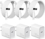 iPhone Charger Fast Charging 10FT iPhones 17 16 15 Charger 3 Pack Type C Chargers USB C Charger Compatible with iPhone Air 17/17 Plus/17 Pro/17 Pro Max/16/16 Plus/16 Pro/16 Pro Max/15