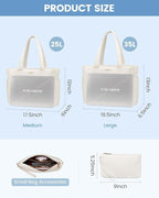 LOVEVOOK Tote Bag for Women, Puffer Work Travel Handbag with Zipper for Teacher Nurse, Quilted Cute Laptop Shoulder Gym Bag