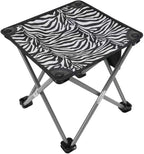 Roptat 2 Pack Camping Stool with Carry Bag (Zebra)