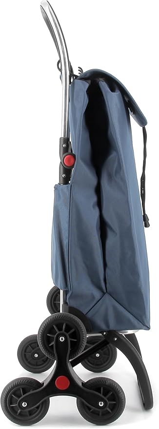 Rolser I-Max MF 6 Wheel Stair Climber Foldable Shopping Trolley - Denim