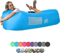 WEKAPO Inflatable Couch Air Lounger Chair - Camping & Beach Accessories, Portable Blow up Sofa for Hiking, Lawn, Indoor/Outdoor Movies & Music Festivals. Lightweight and Easy to Set Up Air Hammock
