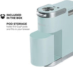 Keurig K-Mini Plus Single Serve K-Cup Pod Coffee Maker, with 6 to 12oz Brew Size, Stores up to 9 K-Cup Pods, Travel Mug Friendly, Misty Green