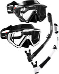 Aegend Snorkeling Gear for Adults Youth Kids, Snorkel Mask with Top Dry Valve - Panoramic View Anti-Leak and Anti-Fog with Mesh Bag for Snorkeling, Scuba Diving, Freediving & Swimming