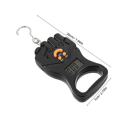 Beaupretty Portable Digital Luggage Scale Handheld Mini 50kg Travel Suitcase Weight Scale with Rechargeable Battery for Fishing and Saltwater Fishing Gear