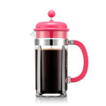 Bodum 34oz Caffettiera French Press Coffee Maker with Reusable Stainless Steel Filter, BPA-Free Plastic Carafe, Bubblegum Pink