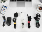MVYC 150PCS 8 Inch Cable Ties Reusable Multi-Purpose Wire Ties Cord Organizer Adjustable Cable Management 5 Colors