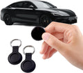 2 Pack GPS Tracker and 2 Keychains for Vehicles Work with Find My (iOS Only) Real Time Hidden Mini Car Locator Tracking Global Coverage Device No Monthly Fee or Subscription No SIM Card Required