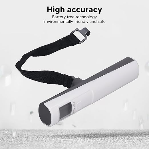 Digital Luggage Scale, 110 Lbs High Accuracy Hand Shaking Self Powered Hanging Baggage Scale with LCD Display, Portable Suitcase Weighing Scale for Home, Office, Travel, Picnics