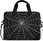 Goth Spider Web Laptop Case 15.6 inch Computer Bag Waterproof Laptop Briefcase Laptop Bag for Women & Men
