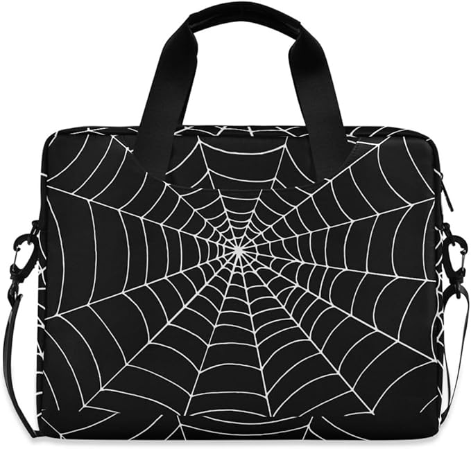 Goth Spider Web Laptop Case 15.6 inch Computer Bag Waterproof Laptop Briefcase Laptop Bag for Women & Men