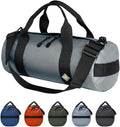 14L Compact Duffel Bag, Heavy-Duty Gear Bag, 1050D Tuff Cloth, Diamond Ripstop, Reinforced Stitching - Grey (08" x 18")