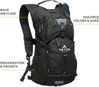 Teton Oasis/Trailrunner Hydration Backpack – Lightweight Water Pack with 2L/3L Bladder for Hiking, Running, Cycling, Biking 18L/22L Sizes – Sewn-in Rain Cover – Fits Men and Women