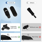 Yoobure Travel Umbrella Portable Compact Umbrellas, Pocket Mini for Purse, Umbrellas for UV Sun & Rain Small for Backpack, Umbrella with Case Folding for Kids Women