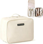 Shoe Bags for Travel, Travel Shoe Bag with Double Layer Storage - Fits 3-4 Pairs,Attaches to Luggage