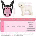 Mosago Dog Backpack Carrier, Thick Straps & Cushion, Pet Sling Front Backpacks for Small Medium Dogs 7-11 Lbs, Legs Out, Adjustable Wearable Puppy Chest Travel Bag, Easy-Fit for Hiking/Walking/Camping