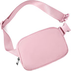 Belt Bag for Women Fanny Pack Crossbody Bags for Women Fashion Waist Packs with Adjustable Strap Gifts for Teen Girls Women Men (Pink)