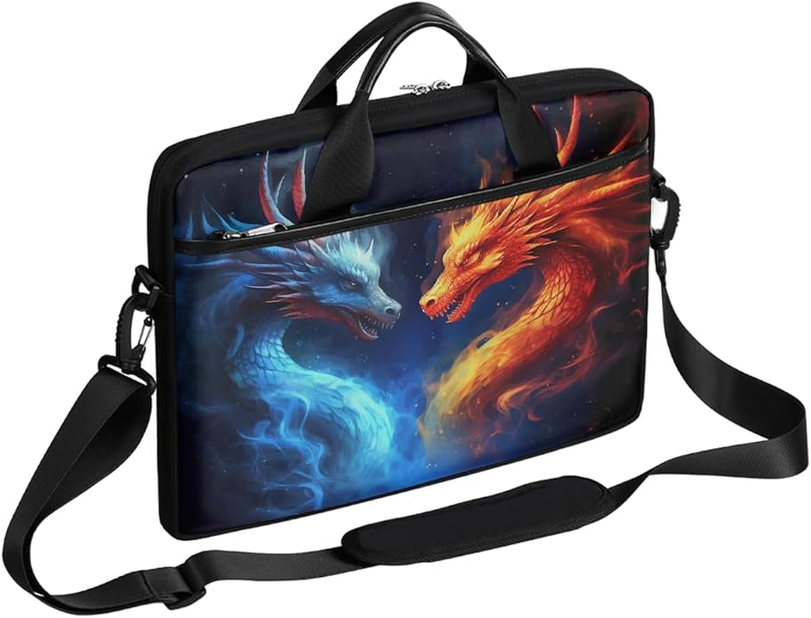 Laptop Shoulder Bag for Women Men, Waterproof Computer Case Messenger Bag Briefcase for Business Office Travel