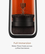 Portable French Press Coffee Maker Car-Go Vacuum Insulated Bottle, Travel French Coffee Maker With Unique Filter Stainless Steel Tea/Coffee Mug For Camping, 320ML