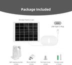 4 Pack 5V 7W USB Type-C Solar Panel Camera Charger for Arlo Essential XL Cam 2nd Gen,Essential 2K (2nd Generation),Pro 6th Gen 2K 2025 Release Security Camera Solar Panel with 9.3FT USB C Cable