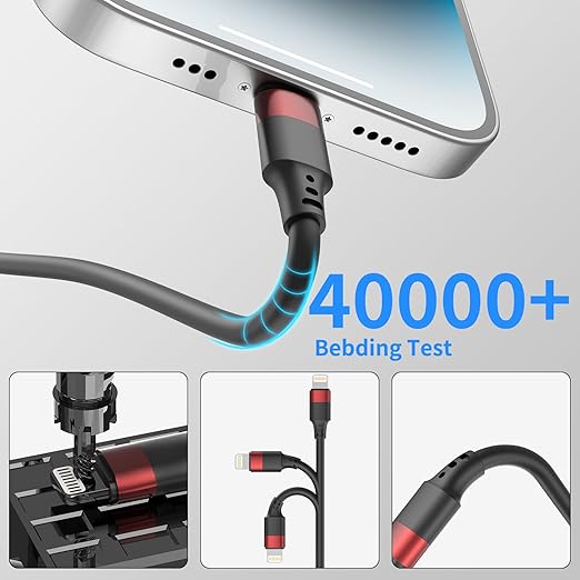Bkduice 1ft Short iPhone Charger Cable 10 Pack Bulk, Multipack USB A to Lightning Cord 12 inch, Small iPhone Charging Cable for Fast Charging Station Compatible with iPhone 14 13 12 11 Pro Max 8 iPod