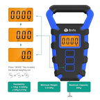 50Kg Hanging Scale with Ruler Digital Portable Fish Hook Electronic Weighting Luggage Scale LED Display Balance(WB)