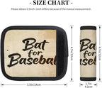 2 Pack Luggage Handle Wrap with Travel Tags - Non-Slip Protective Cover Soft Handle Grips Covers for Suitcase(Vintage Bat for Baseball)