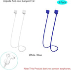 Magnetic Anti-Lost Straps for AirPods,Colorful Soft Silicone Sports Lanyard, Neck Rope Cord