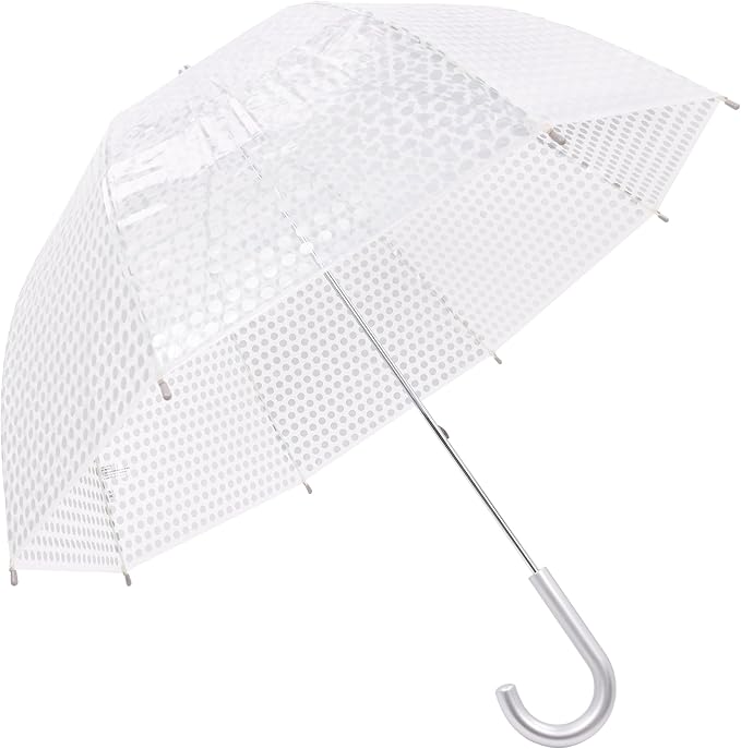Capelli New York Adult Umbrella, Clear Umbrella for Rainy Days, Travel Essentials, Must-Have College Dorm Essentials