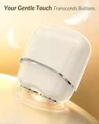 Facial Hair Removal for Women Face: Portable Painless Face Shaver with 2 Dual Blades - Rechargeable Hair Remover Device for Peach Fuzz Upper Lip Chin - Ideal for Travel/Makeup Prep