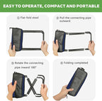 2-in-1 Collapsible Camping Stool & Sling Bag / 220LB Load Capacity Folding Portable Fishing Stool/Collapsible Stool for Camping, Hiking, Fishing, Gardening & Beach Outdoor Activities