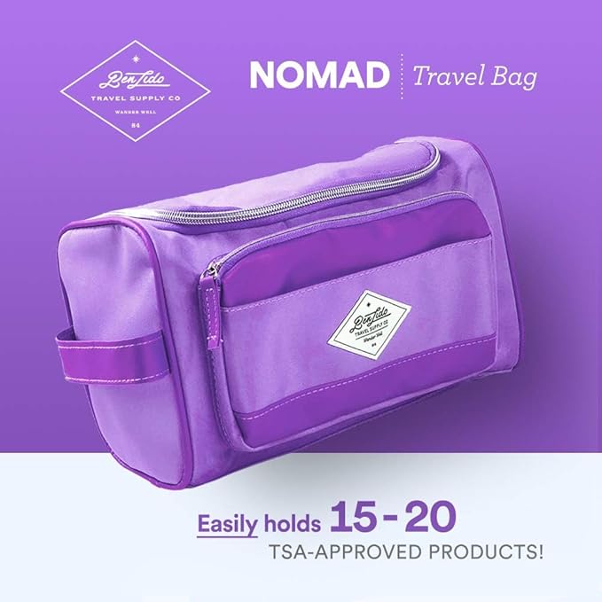 Convenience Kits International Women’s Super Premium 30 PC Travel Kit Featuring: Ensemble of Travel-Size Hair Care and Body Products in Large Toiletry Bag (802) (Purple)