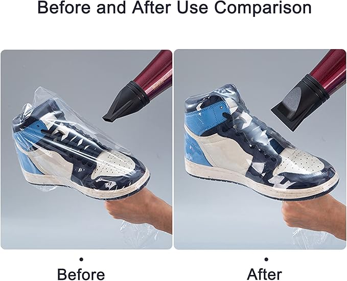 Shoe Shrink Wrap Bags,50 Pcs Sneaker Shrink Wrap Bags Large Shoes Protector for Men Women Effectively Avoid Yellowing 10x17.7 inches