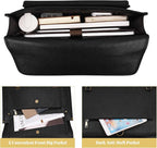 MOSISO 3 in 1 Laptop Bag, 15.6 inch PU Leather Shoulder Bag Briefcase Messenger Satchel Laptop Backpack, 15-16 inch Computer Bags Handbag Bookbag, Black