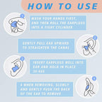 EXGOX 14 Pairs Silicone Ear Plugs for Sleeping Noise Cancelling Reusable Moldable Wax Earplugs for Swimming, Work, Airplane, SNR27dB(Blue, Orange)